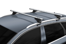 Menabo Tiger roof bars set silver - Dachträger / Relingträger Satz Silber - dakdragers set zilver - jeu de barres de toit argent (1)