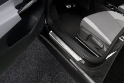 Door sill plates suitable for MG HS II 2024-> stainless steel brushed 4 pieces (MG1HSEG) (1)