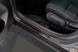 Door sill plates suitable for MG ZS SUV II 2024-> stainless steel brushed anthracite 4 pieces (MG1ZSEG) (1)