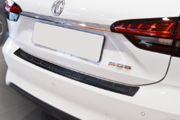 Rear bumper protector suitable for MG MG5 EV 2022-> carbon (MG4MG5BP) (1)