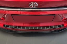 Rear bumper protector suitable for MG HS II 2024-present stainless steel high gloss anthracite (2)