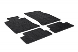 Mini One - Cooper (R56 - Mk II) 2006-2014 3-door hatchback car mats set anti-slip Rubbasol rubber (MIN1MIFR)