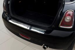 Mini One - Cooper (Mk II) 2006-2014 3-door hatchback rear bumper protector stainless steel (MIN3MIBP) (1)
