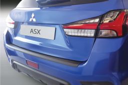 Rear bumper protector Mitsubishi ASX 2010-present ABS - brushed alloy (MIT1ASBR) (1)