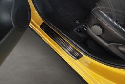 Door sill plates Mitsubishi Space Star II 2013-> stainless steel high gloss black 4 pieces (MIT2SPEG) (1)