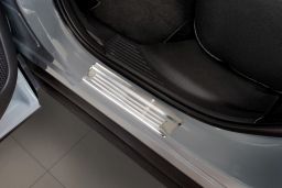 Door sill plates Nissan Qashqai (J12) 2021-> stainless steel 4 pieces (NIS10QAEG) (1)