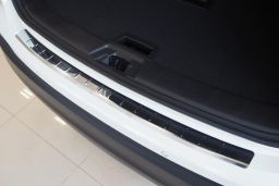 Rear bumper protector Nissan Qashqai (J11) 2017-present stainless steel high gloss (NIS11QABA) (1)