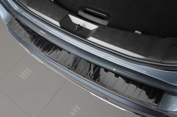 Nissan X-Trail III (T32) 2017-present rear bumper protector stainless steel high gloss black (NIS11XTBP)