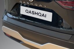 Rear bumper protector Nissan Qashqai (J12) 2021-present ABS - brushed alloy (NIS1QABR) (1)