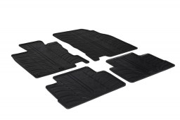 Nissan Qashqai (J11) 2013-present car mats set anti-slip Rubbasol rubber (NIS2QAFR)