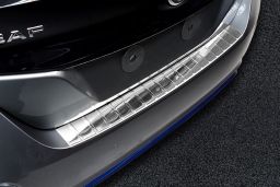 Nissan Leaf (ZE1) 2017-present 5-door hatchback rear bumper protector stainless steel (NIS3LEBP)