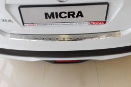 Rear bumper protector Nissan Micra (K14) 2017-present 5-door hatchback stainless steel (NIS3MIBA) (1)