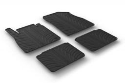 Nissan Micra (K14) 2017-present 5-door hatchback car mats set anti-slip Rubbasol rubber (NIS3MIFR)