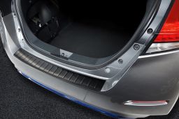 Nissan Leaf (ZE1) 2017-present 5-door hatchback rear bumper protector stainless steel black (NIS4LEBP)