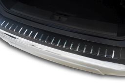 Rear bumper protector Nissan X-Trail IV (T33) 2021-> stainless steel - carbon foil (NIS7XTBA) (1)