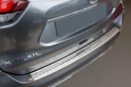 Nissan X-Trail III (T32) 2017-> rear bumper protector stainless steel (NIS8XTBP) (1)