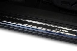 Door sill plates Nissan X-Trail IV (T33) 2021-> stainless steel - carbon foil (NIS8XTEA) (1)
