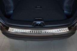 Nissan Qashqai (J11) 2013-2017 rear bumper protector stainless steel high gloss (NIS9QABP) (1)