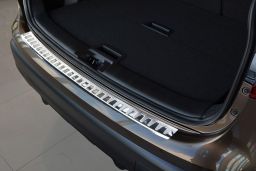 Nissan Qashqai (J11) 2013-2017 rear bumper protector stainless steel high gloss (NIS9QABP) (2)