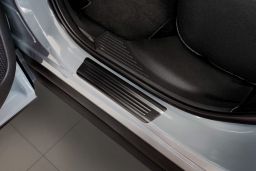 Door sill plates Nissan Qashqai (J12) 2021->   stainless steel anthracite 4 pieces (NIS9QAEG) (1)