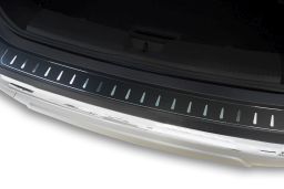 Rear bumper protector Nissan X-Trail IV (T33) 2021-> stainless steel - carbon foil (NIS9XTBA) (1)