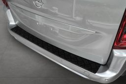 Rear bumper protector Opel Combo E Life 2018-> aluminium diamond plate anthracite matt (OPE10CMBP) (1)