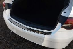 Opel Insignia B Grand Sport 2017-present 5-door hatchback rear bumper protector stainless steel black (OPE11INBP)