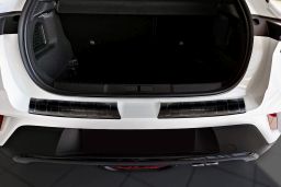 Rear bumper protector Opel Mokka B 2020-> stainless steel anthracite (OPE15MKBP) (1)