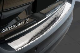 Opel Crossland X 2017-> rear bumper protector stainless steel (OPE1CRBP) (1)