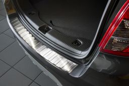 Chrome Autostyle 2/51009 Black Mirror Stainless Steel Rear Bumper Protector Opel Mokka X 2016-Ribs 