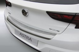 Rear bumper protector Opel Astra K 2015-> 5-door hatchback ABS - brushed alloy (OPE26ASBP) (1)