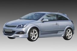 Side skirts Opel Astra H 2004-2009 3-door hatchback ABS - painted (OPE2ASMS) (1)