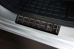 Door sill plates Opel Zafira Life 2019-> stainless steel anthracite 2 pieces (OPE4ZLEG) (1)