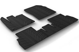 Opel Combo E 2018-present car mat set anti-slip Rubbasol rubber (OPE5CMFR) (1)