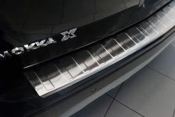 Opel Mokka X 2016-> rear bumper protector stainless steel (OPE5MKBP) (1)