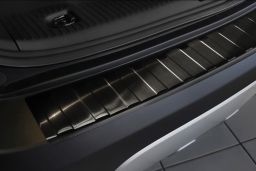 Opel Mokka 2012-2016 rear bumper protector stainless steel black (OPE6MKBP) (1)