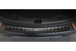 Opel Mokka 2012-2016 rear bumper protector stainless steel black (OPE6MKBP) (2)