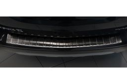 Opel Mokka X 2016-> rear bumper protector stainless steel black (OPE7MKBP) (2)