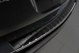 Opel Zafira Tourer C 2011-2019 rear bumper protector stainless steel high gloss black (OPE7ZABP) (1)