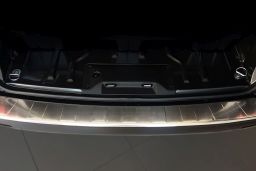 Rear bumper protector Opel Zafira Life 2019->   stainless steel (OPE7ZLBP) (1)