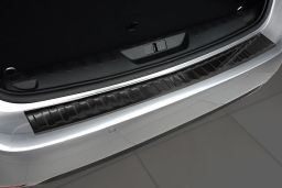Rear bumper protector Peugeot 308 II SW 2014-> wagon stainless steel anthracite (PEU1238BP) (1)