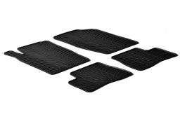 Peugeot 206 / 206 + 1998-2010 3 & 5-door hatchback car mats set anti-slip Rubbasol rubber (PEU126FR)