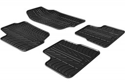 Peugeot 207 2006-2012 3 & 5-door hatchback car mats set anti-slip Rubbasol rubber (PEU127FR)