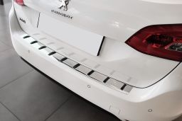 Rear bumper protector Peugeot 308 II SW 2014-2021 wagon stainless steel - Strong (PEU1338BP) (1)