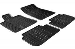 Peugeot 407 2004-2011 4-door saloon car mats set anti-slip Rubbasol rubber (PEU147FR)