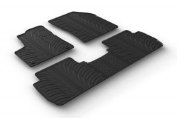 Peugeot 5008 II 2017-present car mats set anti-slip Rubbasol rubber (PEU250FR)