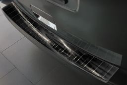 Peugeot Traveller 2016-> rear bumper protector stainless steel black (PEU3TRBP) (1)