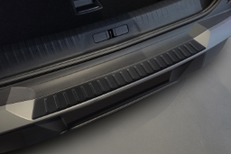 Rear bumper protector suitable for Peugeot 3008 III 2024-> stainless steel matt black (PEU430BP) (1)