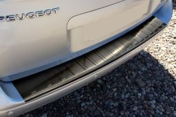 Peugeot 5008 I 2009-2017 rear bumper protector stainless steel black (PEU550BP)