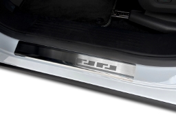 Door sill plates suitable for Peugeot 3008 III 2024-> stainless steel brushed (PEU630EA) (1)